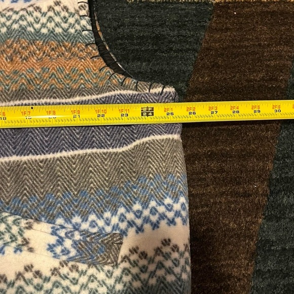 967-Multicolor striped vest with button front closure and 2 pockets #indie - Picture 6 of 6